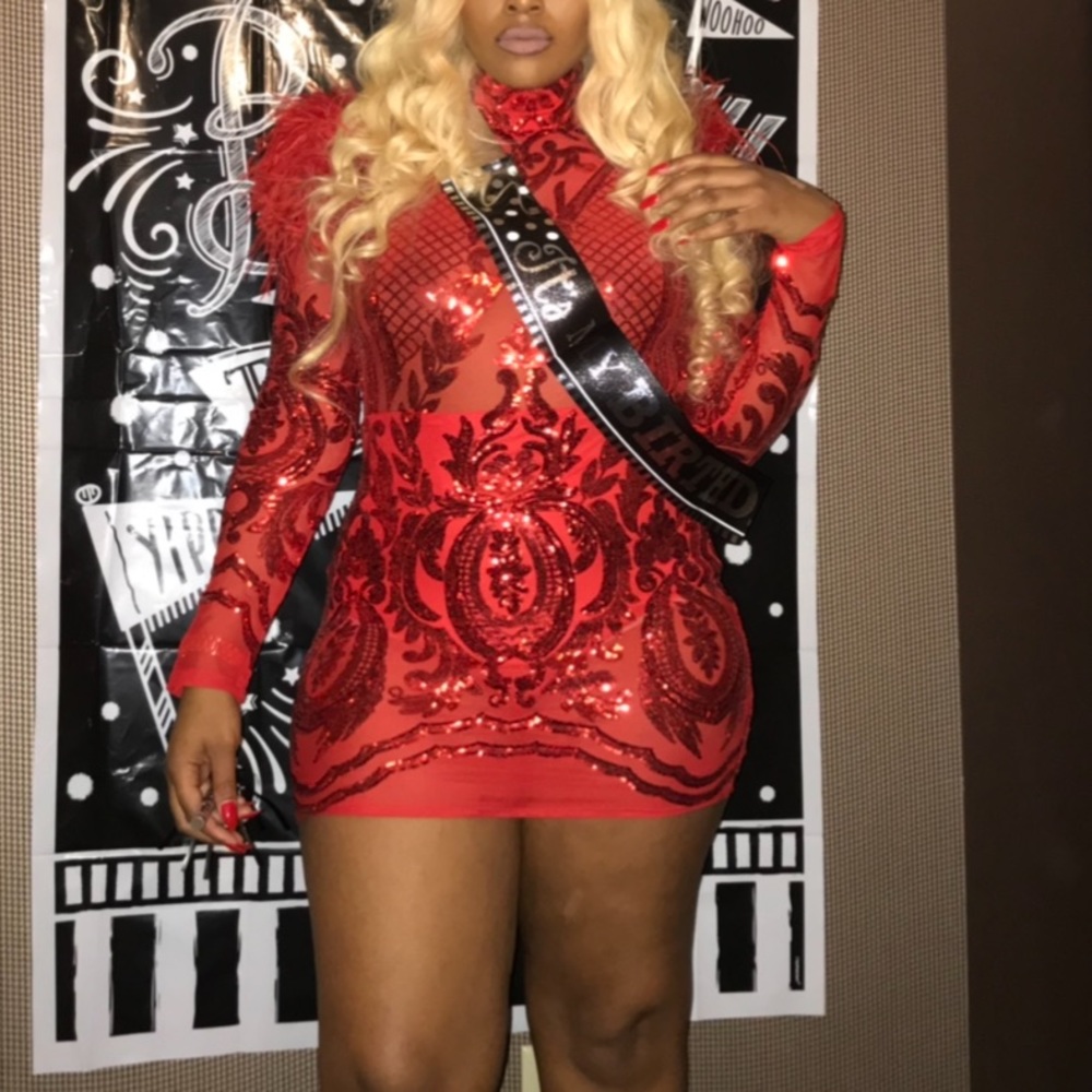 Ferrari Red Party Dress
